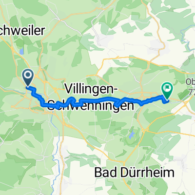 Hornberger Straße, Villingen-Schwenningen nach In Rammelswiesen, Villingen-Schwenningen