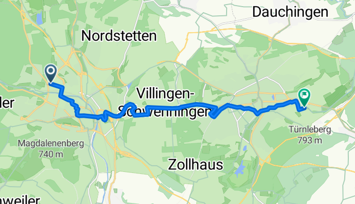 Hornberger Straße, Villingen-Schwenningen nach In Rammelswiesen, Villingen-Schwenningen