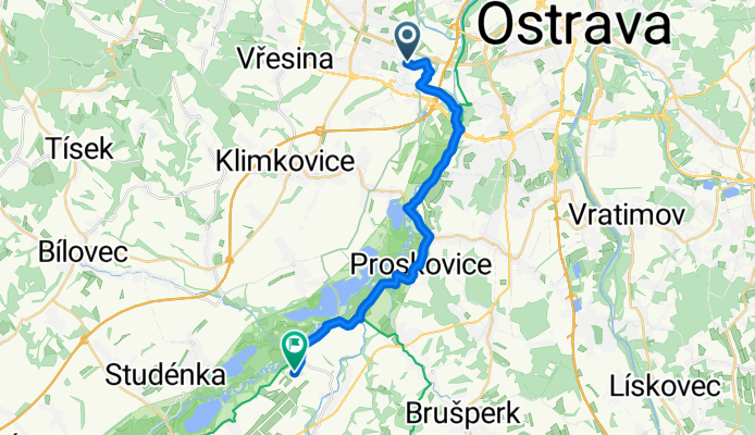 Ukrajinská, Ostrava do Petřvaldík, Petřvald