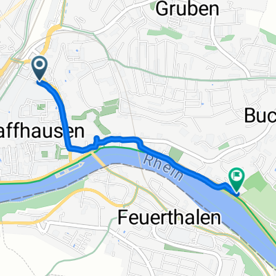 Bahnhofstrasse, Schaffhausen nach Lindliweg, Schaffhausen