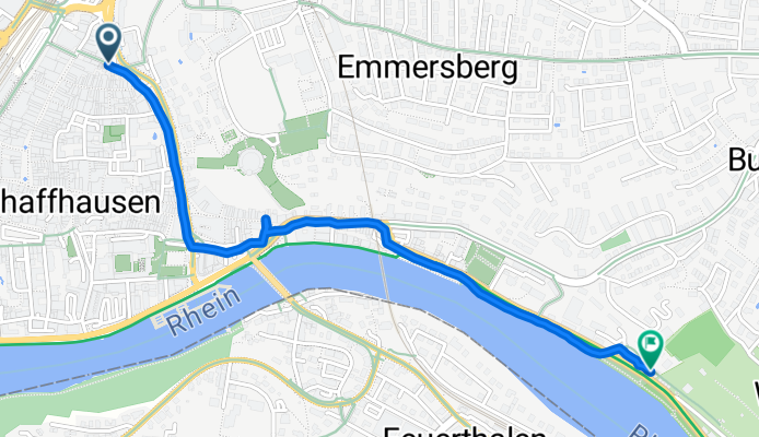 Bahnhofstrasse, Schaffhausen nach Lindliweg, Schaffhausen