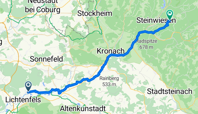 Lichtenfels nach Neuengrün