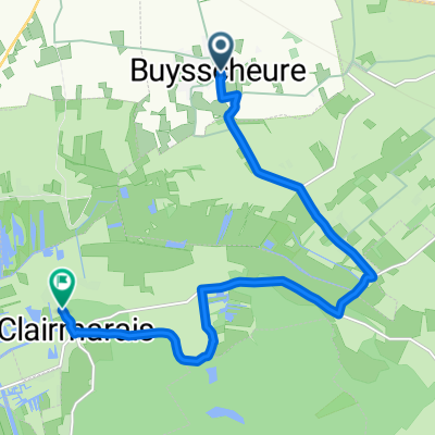 Voie Communale Boeren Weg Centre, Buysscheure nach Rue du Romelaère, Clairmarais