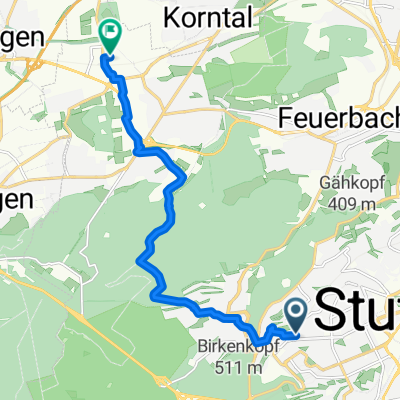 Forststraße, Stuttgart nach Motorstraße, Stuttgart