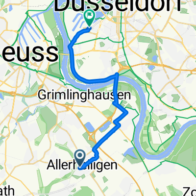 Mommsenstraße, Neuss nach Kaistraße, Düsseldorf