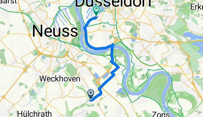 Mommsenstraße, Neuss nach Kaistraße, Düsseldorf