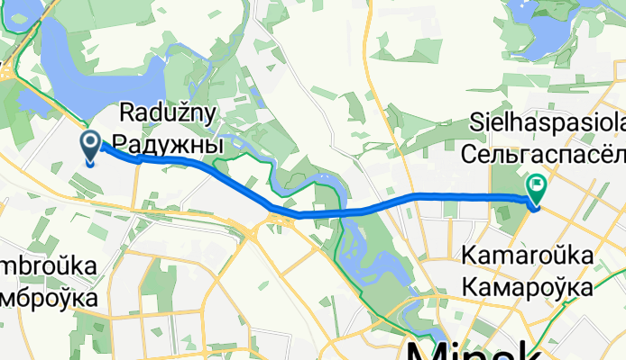 Tsentralny, Minsk to улица Сурганова, Minsk