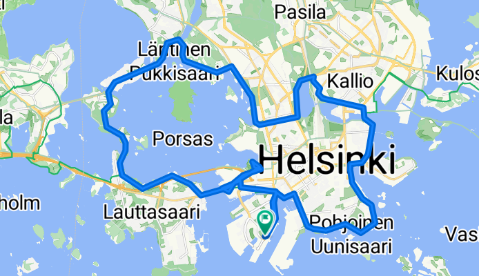 Route in Helsinki