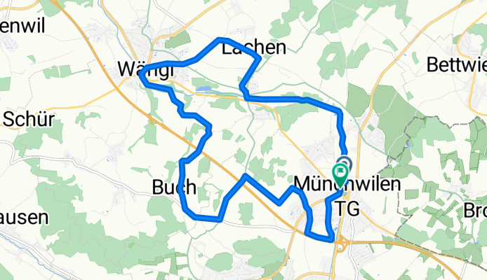 Murgtalstrasse, Münchwilen TG nach Bachtobel, Münchwilen TG