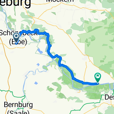 Edelmannstraße, Schönebeck (Elbe) nach An der Elbe, Dessau-Roßlau