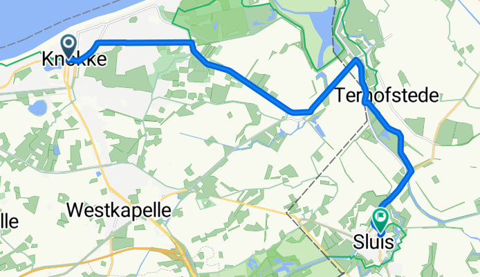 Koningslaan, Knokke-Heist naar Zuiddijkstraat, Sluis