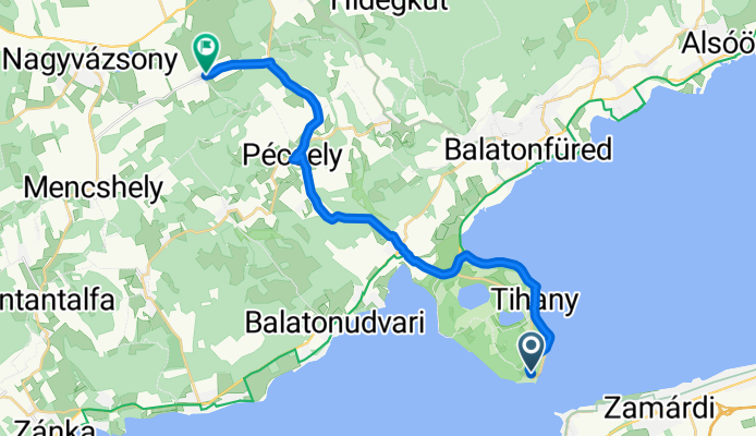 Rév utca, Tihany - Fő utca, Barnag