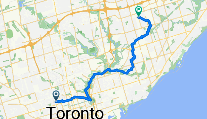 Markham St, Toronto to Burcana Rd, Toronto