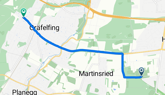 Max-Lebsche-Platz, München nach Freihamer Straße, Gräfelfing