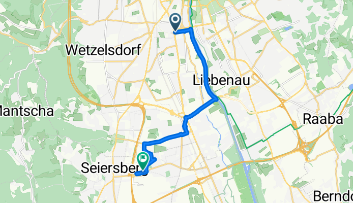 Grazer Straße nach Shopping City Seiersberg