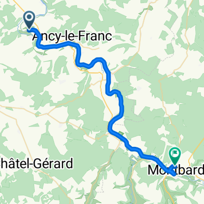 Pacy-sur-Armançon to Rue Michel Servet, Montbard
