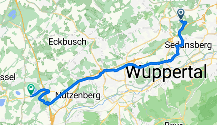 Wilkhausstraße, Wuppertal nach Düsseldorfer Straße, Wuppertal