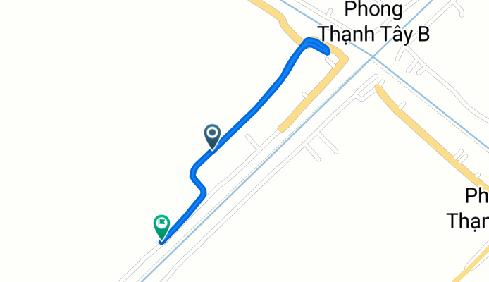 X. Phong Thạnh Tây B, H. Phước Long to X. Phong Thạnh Tây B, H. Phước Long