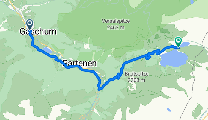 Dorfstraße, Gaschurn nach Gaschurn