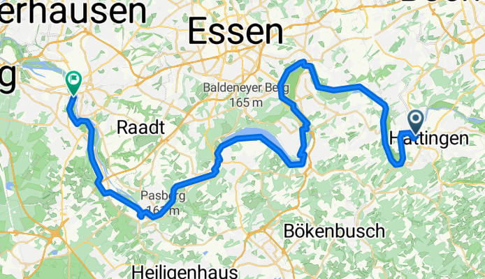 Etappe 5 Van Hattingen naar Mülheim an der Ruhr - Ruhrdal Fietsroute