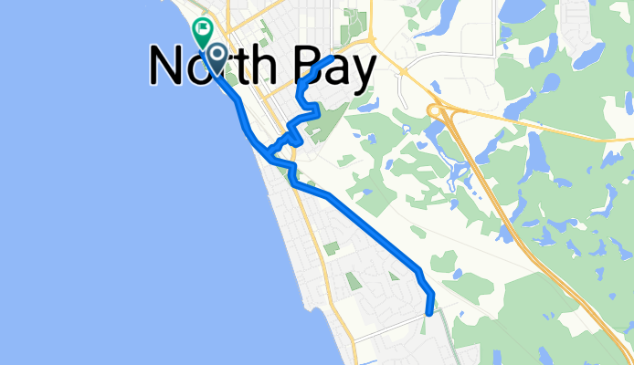 De Memorial Drive, North Bay à Memorial Drive 225, North Bay