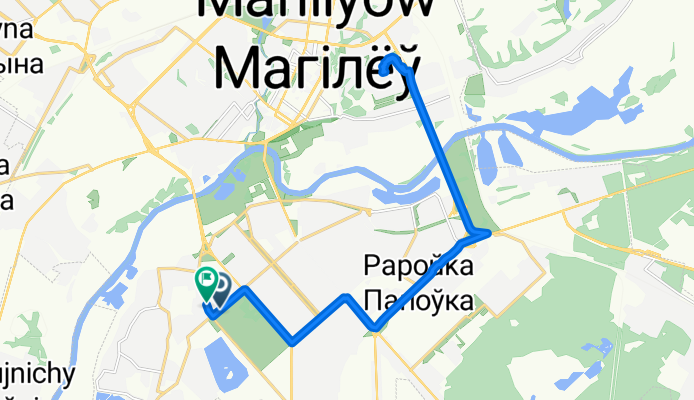 улица Николая Островского, Могилев до улица Симонова, Могилев