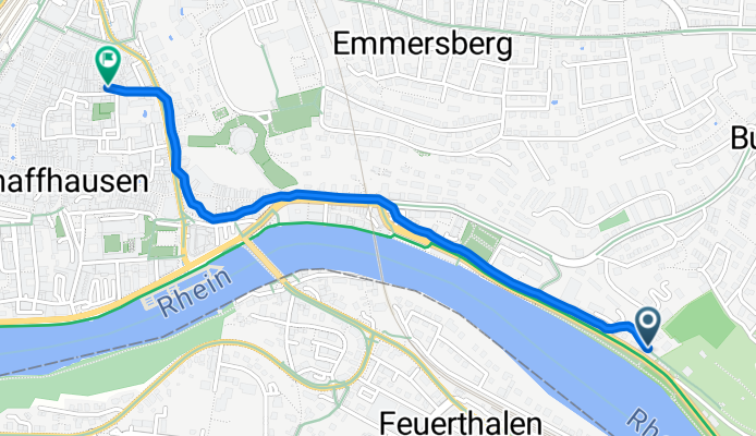 Lindliweg, Schaffhausen nach Löwengässchen, Schaffhausen