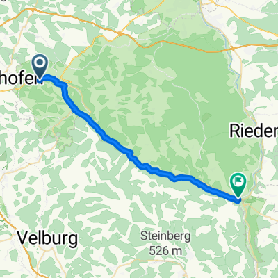Route Schweppermann bis Schmidmühlen