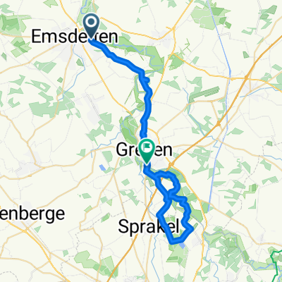 August-Bebel-Straße, Emsdetten nach Aldruper Straße, Greven