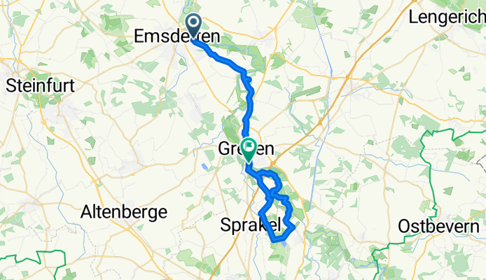 August-Bebel-Straße, Emsdetten nach Aldruper Straße, Greven