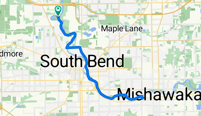 Route to Pinhook Park &amp; Pavillion