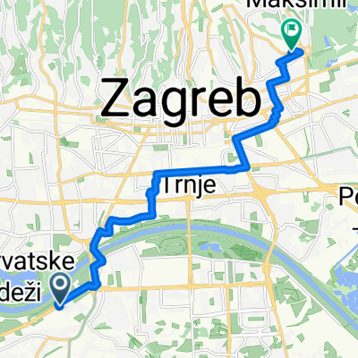 Lanište, Zagreb to Ulica Mije Kišpatića, Zagreb