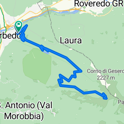 Via alle Cascine, Arbedo nach Vicolo Valscesa, Arbedo