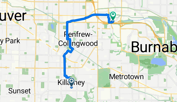 Raleigh St, Vancouver to Still Creek Dr, Burnaby