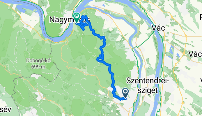 Vargánya utca, Szentendre to Fő utca, Visegrád
