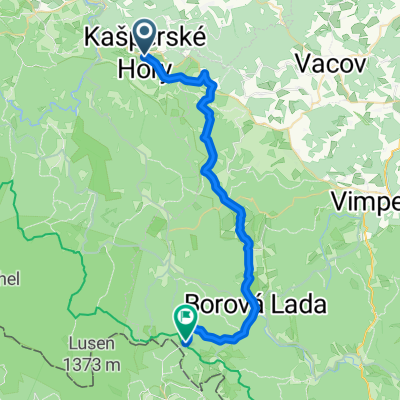 Route nach Mauther Forst