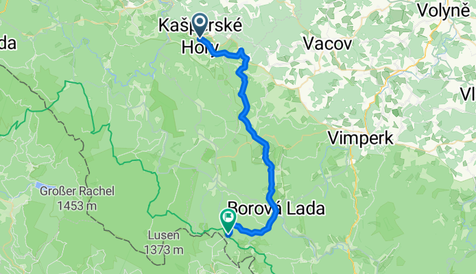 Route nach Mauther Forst