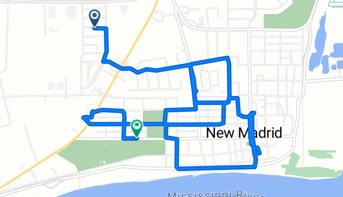 Saint Elizabeth Ln, New Madrid to Mill St, New Madrid