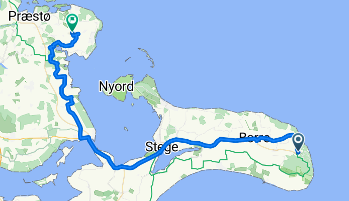 Møns Klint Camping (Klintevej) nach Jungshovedvej 39B