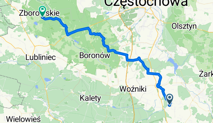 From Gmina Koziegłowy to Ciasna