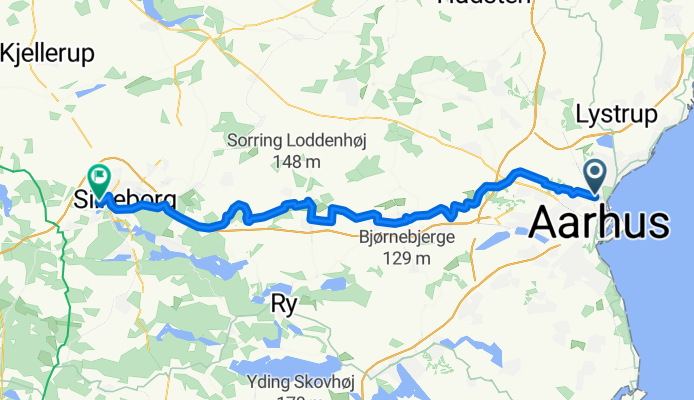 Aldersrovej - Linå - Silkeborg (cykelruter)