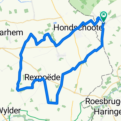Avondrit: Killem-Lynde - Rexpoëde - West-Cappel - Nouveau Moulin - Warhem - Hondschoote