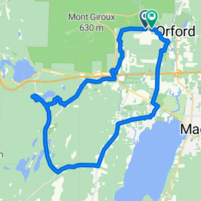 Rue de la Grande-Coulée, Orford à Rue de la Grande-Coulée, Orford