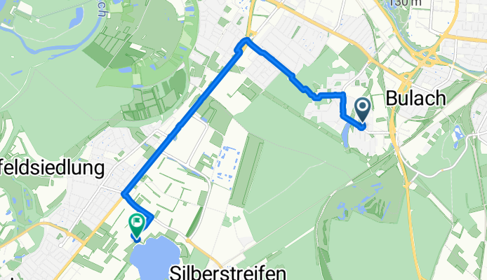 Gustav-Schulenburg-Straße, Карлсруэ до Райнштеттен