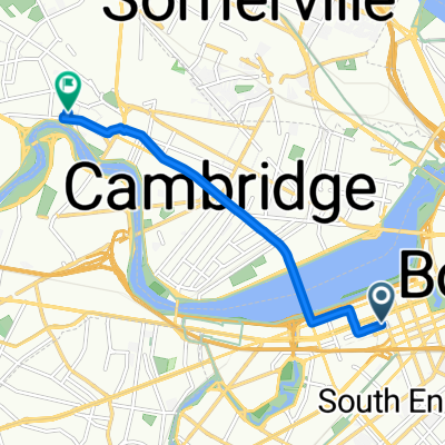 Back Bay, Boston to Mt Auburn St, Cambridge