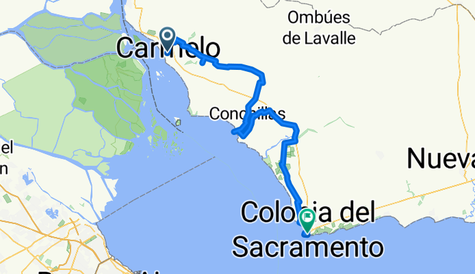 Carmelo / Conchillas / Colonia del Sacramento