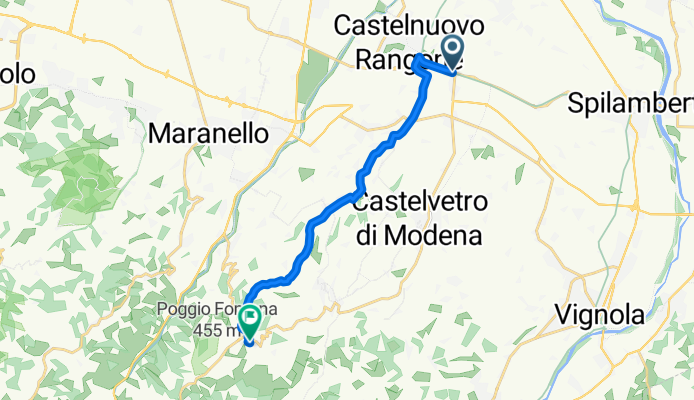 Da Via Castelnuovo R. 195A a Via del Santuario