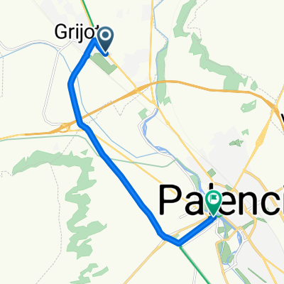 De Urbanización Ciudad del Golf a Paseo Dársena del Canal