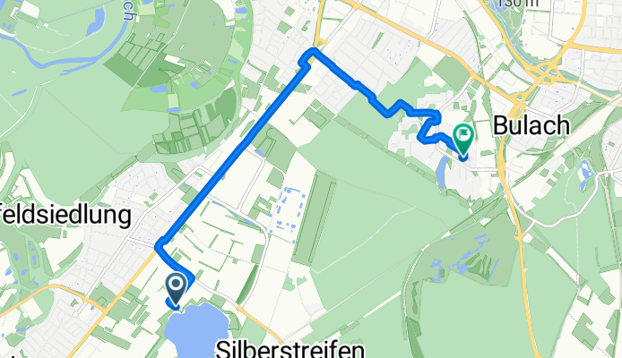 Райнштеттен до Gustav-Schulenburg-Straße, Карлсруэ