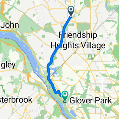 Woodmont Avenue to Nebraska Avenue Northwest